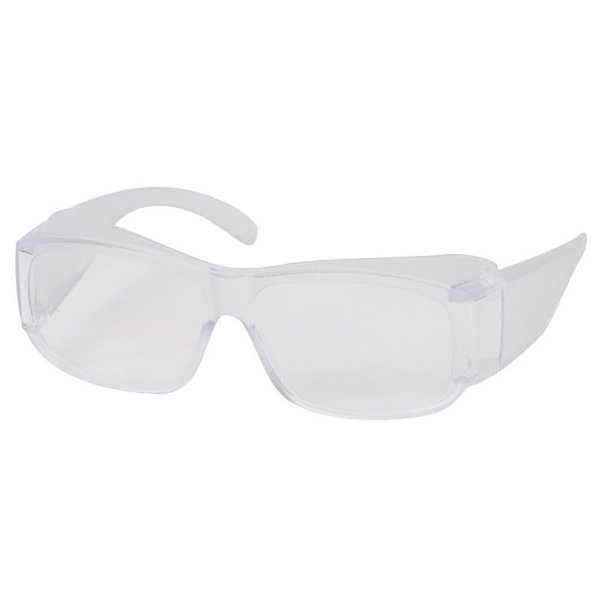 Safety Works OvertheGlass Safety Glasses, AntiScratch Lens, Polycarbonate Lens, Closely Wrapped Frame 10110423